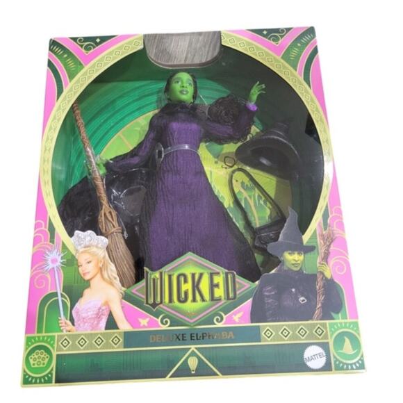 Wicked DELUXE GLINDA AND DELUXE ELPHABA Doll Wicked‎ com URL MISPRINT ERROR NEW - Picture 2 of 8